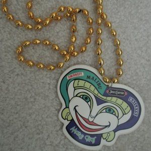 Mardi Gras Beads SMIRNOFF / JOSE CUERVO / BAILEYS / MALIBU RUM Promo Necklace
